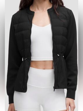 lululemon athletica Black downfield cinch waist jacket EUC size L